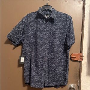 Gibson Men's Black Western Button Patterned Shirt